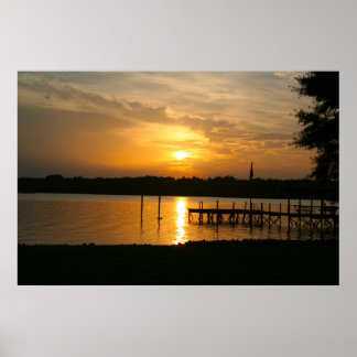 Normannsee, NC Sunset Poster