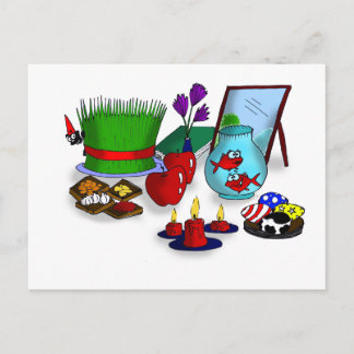 Norooz-Cartoon Postkarte