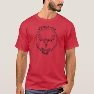 Norridgewock Maine Elchschädel T-Shirt