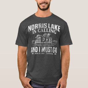 Norris Lake ruft Tennessee Houseboat an T-Shirt