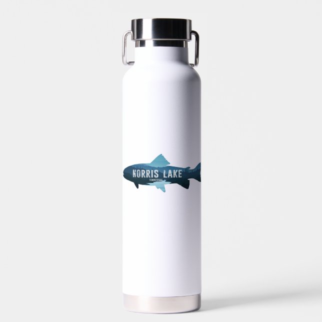 Norris Lake Tennessee Fisch Trinkflasche (Vorne)