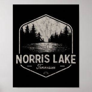 Norris Lake Tennessee Outdoor Vintage Poster
