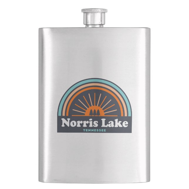 Norris Lake Tennessee Rainbow Flachmann (Vorderseite)