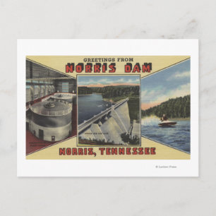 Norris, Tennessee - Grüße vom Norris Dam Postkarte