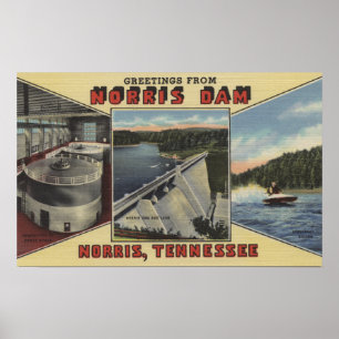 Norris, Tennessee - Grüße von Norris Verdammung Poster
