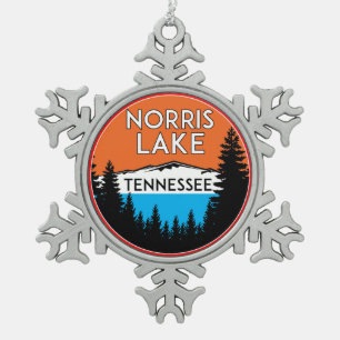 Norris-Tennessee Schneeflocken Zinn-Ornament