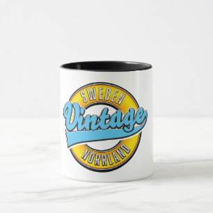 Norrland Schweden Vintage-Logo Tasse
