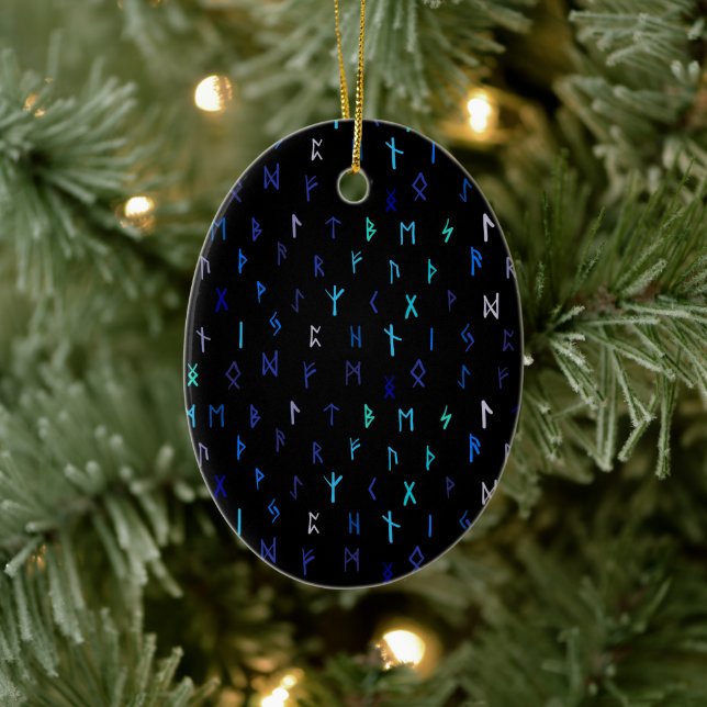 Norse bei nächtlicher Verzierung Keramik Ornament (Baum)