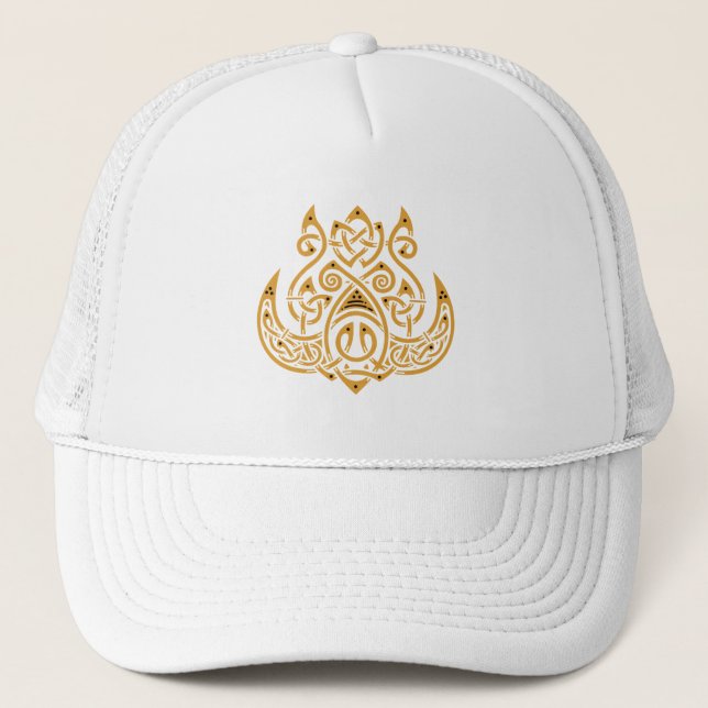 Norse Boar Trucker Hat Truckerkappe (Vorderseite)