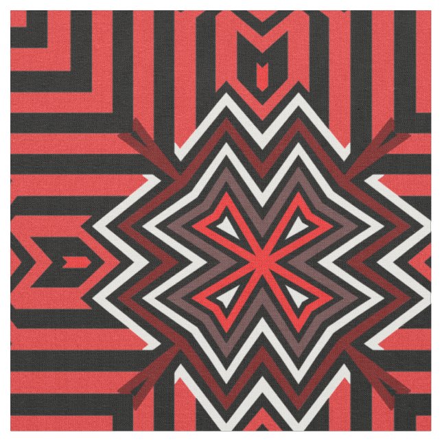Norse Cross Red Stoff (Nahaufnahme)