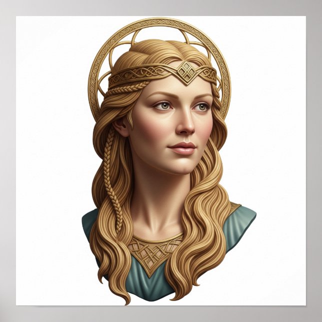 Norse Goddess Sif Portrait Poster (Vorne)
