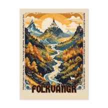 Norse Mythology Freyjas Reich Folkvangr Postkarte