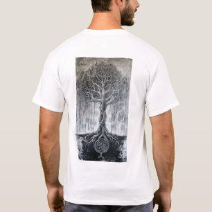 Norse Mythology Yggdrasil Tree Traditionelle Maler T-Shirt