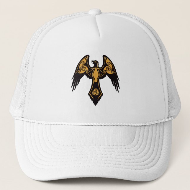 Norse Raven Trucker Hat Truckerkappe (Vorderseite)