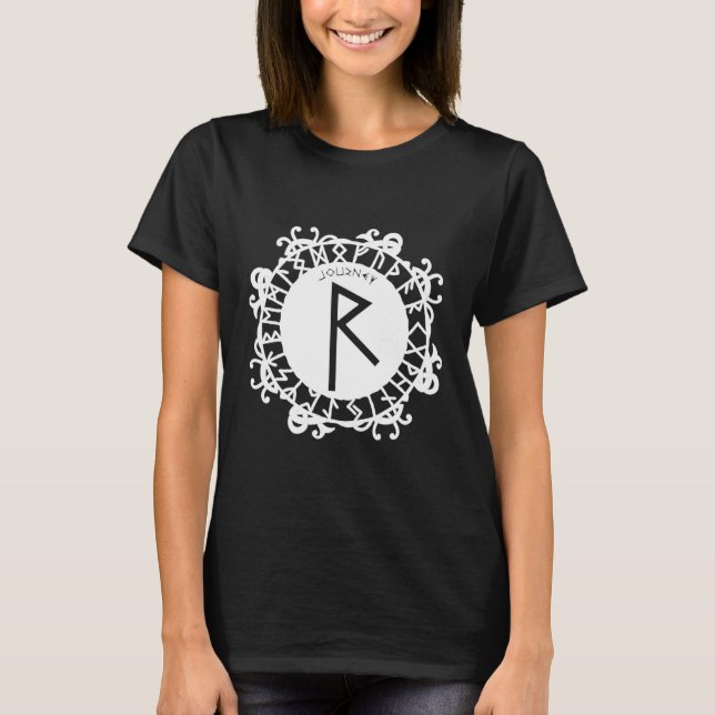Norse Rune Journey RAIDHO Viking Rune Symbol Celti T-Shirt (Vorderseite)