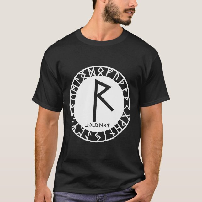 Norse Rune Journey RAIDHO Viking Rune Symbol Celti T-Shirt (Vorderseite)