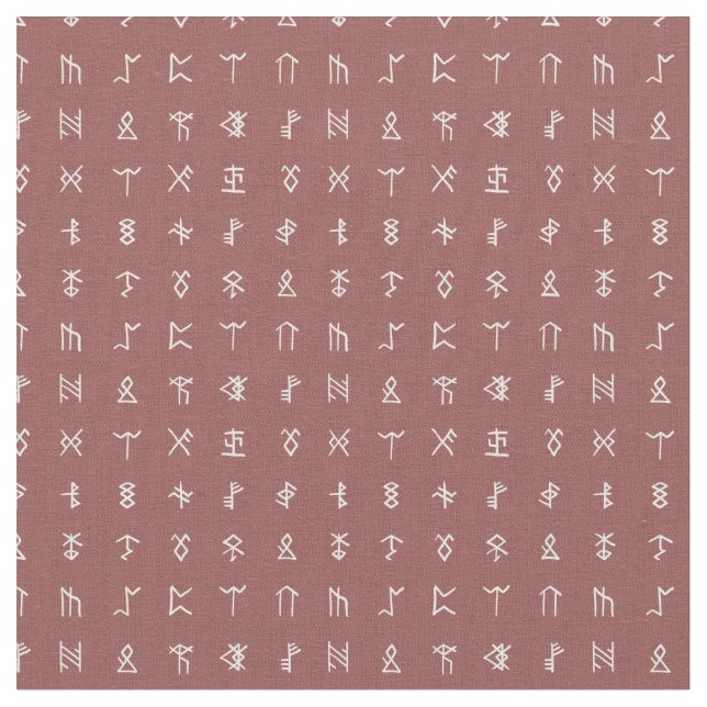 Norse Runes Symbol Pattern Stoff (Nahaufnahme)