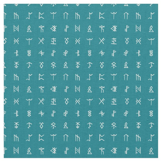 Norse Runes Symbol Pattern Stoff (Nahaufnahme)