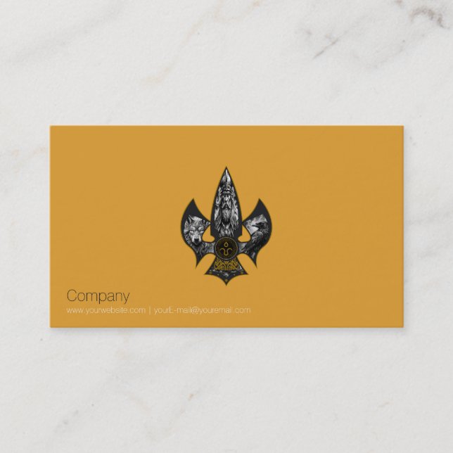 Norse Spear Business Card Visitenkarte (Vorderseite)