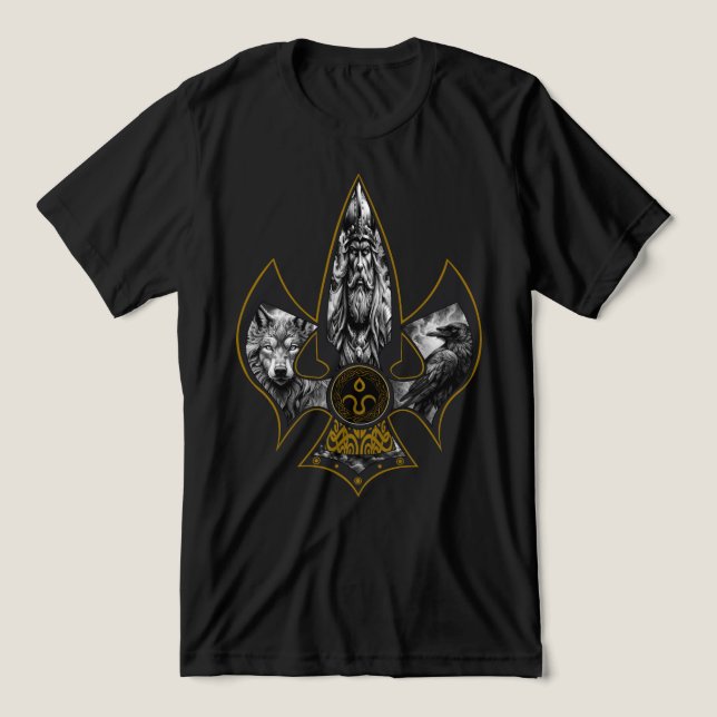 Norse Spear Tri-Blend Shirt (Design Vorderseite)