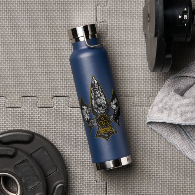 Norse Spear Wasserflasche Trinkflasche (Fitnessstudio)