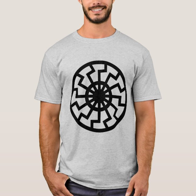 Norse Viking Esoteric Sun Wheel T-Shirt (Vorderseite)