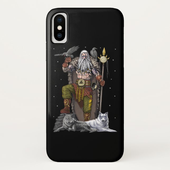Norse Viking God Odin Case-Mate iPhone Hülle (Rückseite)