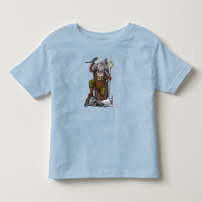 Norse Viking God Odin Kleinkind T-shirt (Vorderseite)