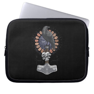Norse Viking Raven Hammer Laptopschutzhülle