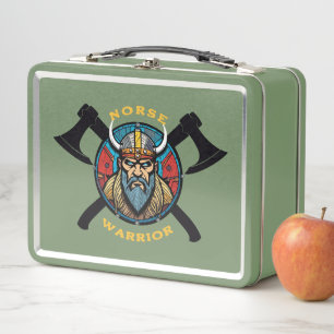 Norse Warrior Metal Lunch Box