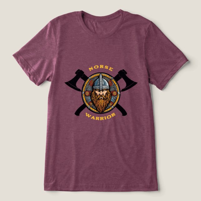 Norse Warrior Tri-Blend Shirt (Design Vorderseite)