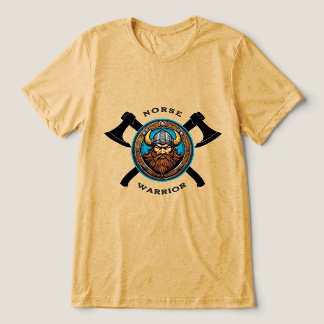 Norse Warrior Tri-Blend Shirt (Design Vorderseite)