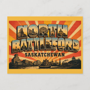North Battleford Saskatchewan River City Postkarte