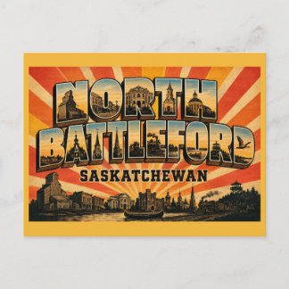 North Battleford Saskatchewan River City Postkarte