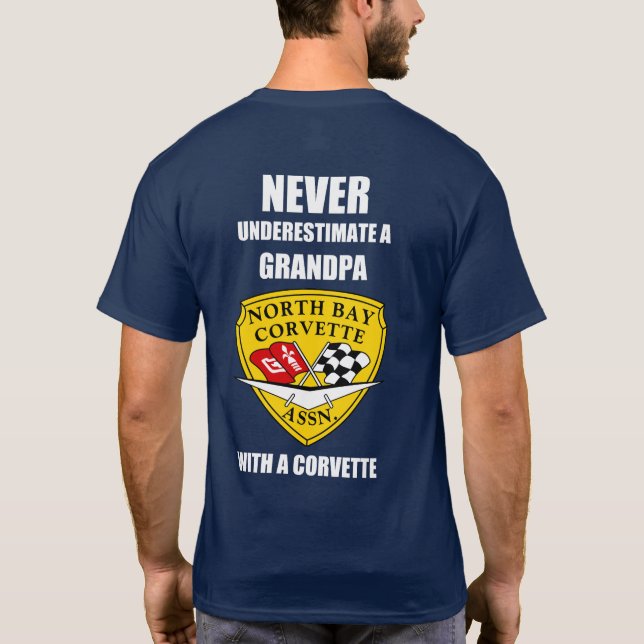 North Bay Corvette Autocross Großer T - Shirt (Rückseite)