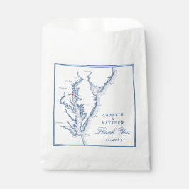 North Beach Maryland Vielen Dank für Ihre Hochzeit Geschenktütchen