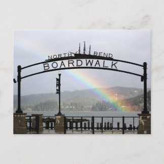 North Bend Boardwalk Postkarte