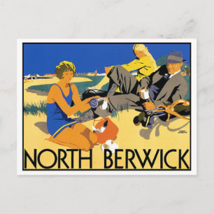 North Berwick Beach Postkarte
