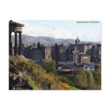 North Bridge, Edimbourg Carte postale avec City