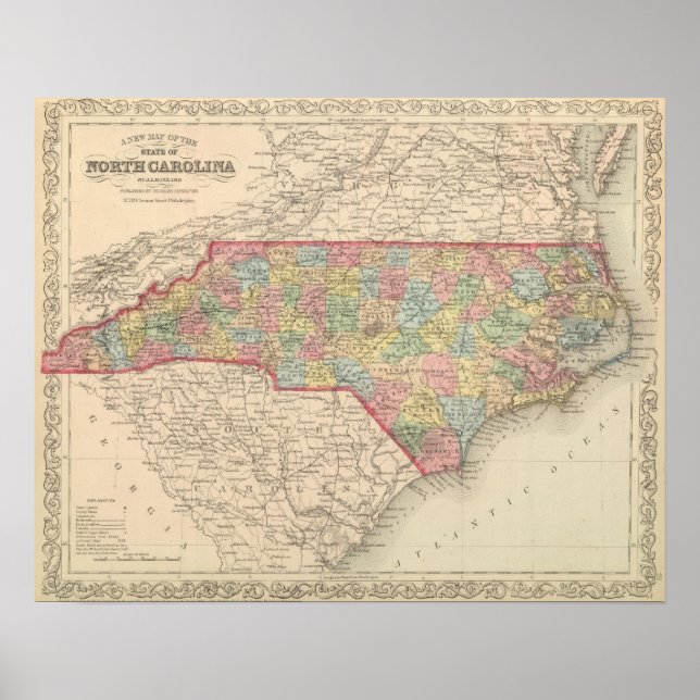 North Carolina 10 Poster (Vorne)