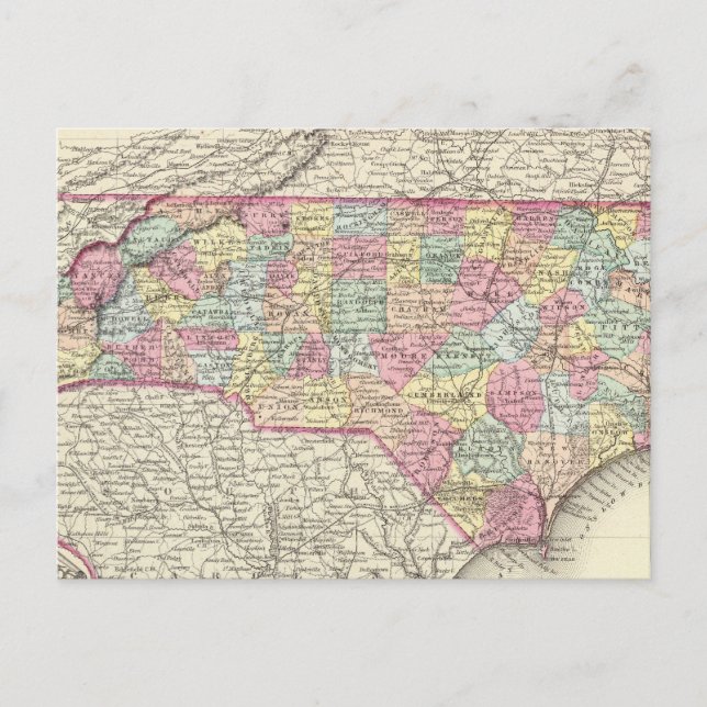 North Carolina 4 Postkarte (Vorderseite)