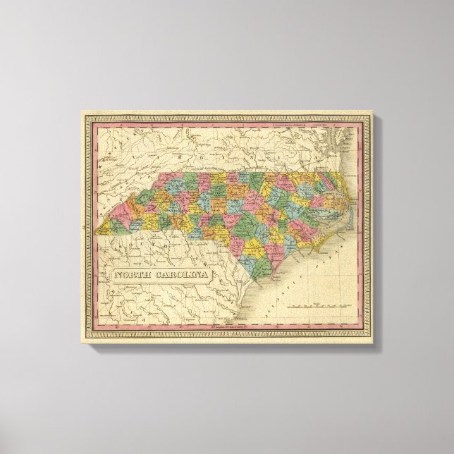 North Carolina 7 Leinwanddruck (Vorderseite)