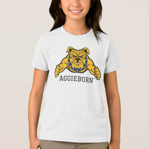 North Carolina A&T Staat University   Bulldog Tri-Blend Shirt