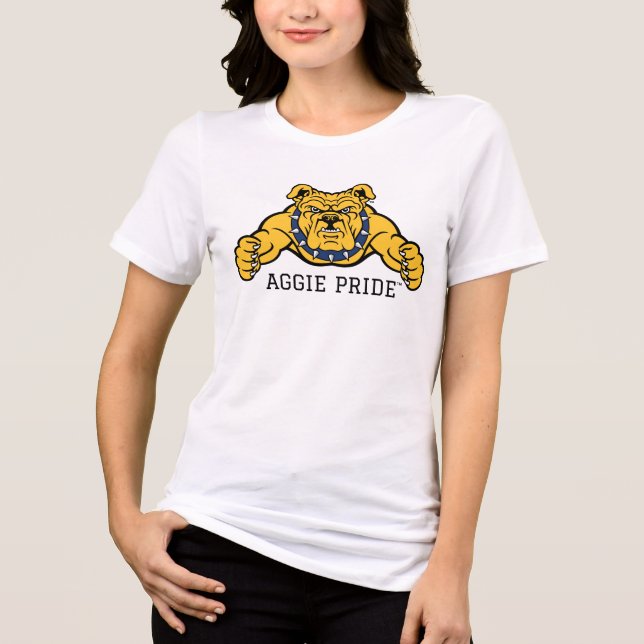 North Carolina A&T Staat University | Bulldog Tri-Blend Shirt (Vorderseite)