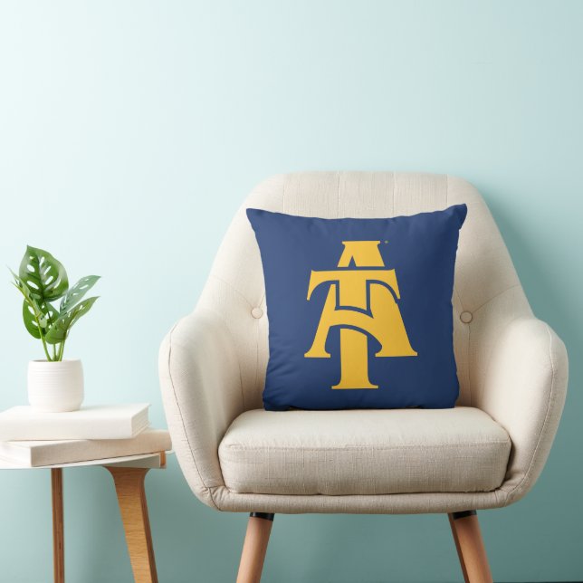 North Carolina A&T Staat University | Ein Logo Kissen (Stuhl )
