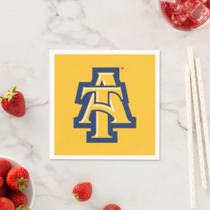 North Carolina A&T Staat University   Ein Logo Serviette