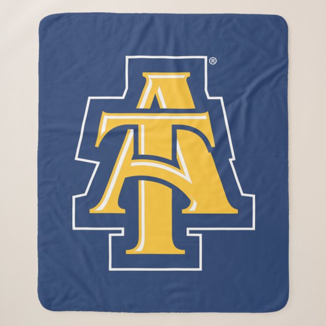 North Carolina A&T Staat University | Ein Logo Sherpadecke (Vorderseite)