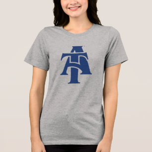 North Carolina A&T Staat University Ein Logo Tri-Blend Shirt