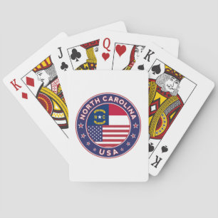 North Carolina Aufkleber, Handy-Gehäuse, Totbeutel Spielkarten