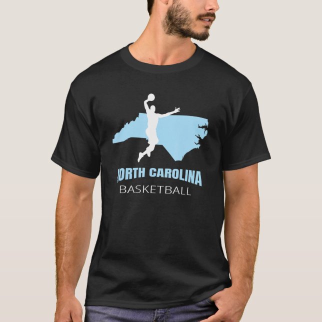 North Carolina Basketball Fan The Tarheel Staat P T-Shirt (Vorderseite)